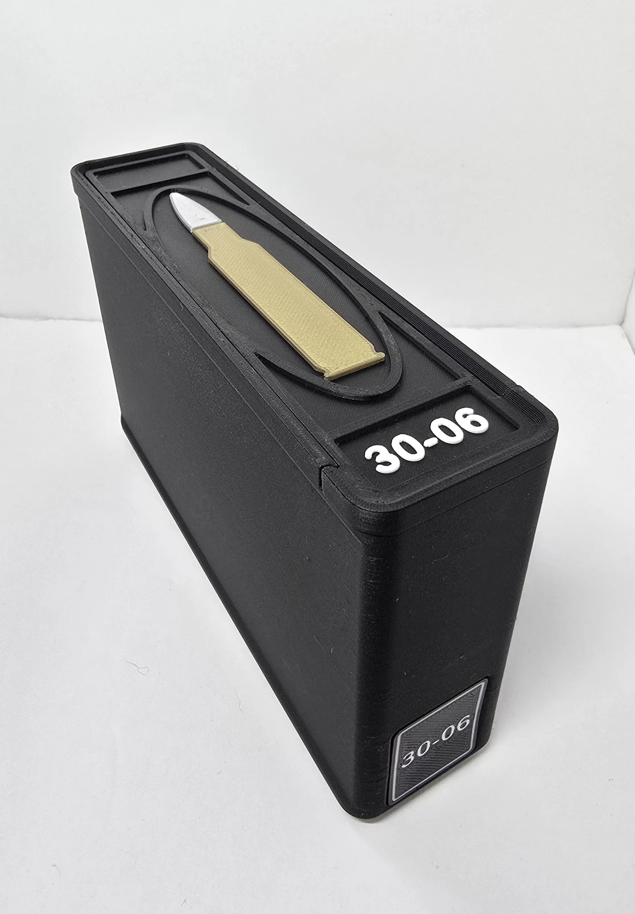 30-06 Springfield 20 round ForgeBox with black body and white text