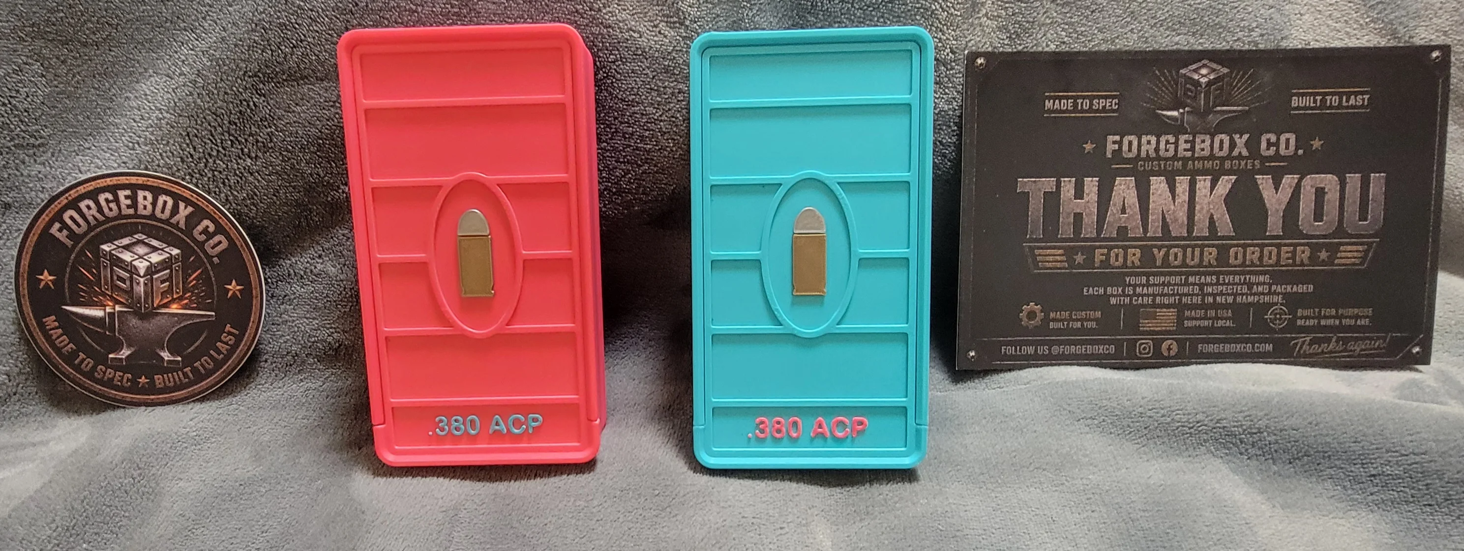 Customer photo of custom .380 ACP ForgeBoxes